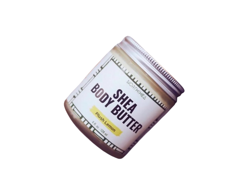 Northshea Shea Body Butter, Plush Lemon, 4 fl oz/120 mL