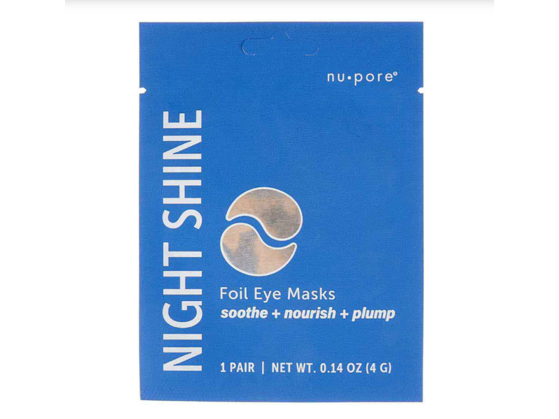 Nu.Pore Night Shine Foil Eye Masks, 0.14 oz/4 g, 1 Pair