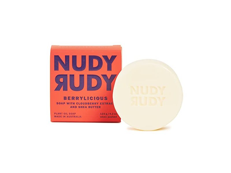 Nudy Rudy Bar Soap, Cloud Berry Extract & Shea Butter, 4.2 oz/120 g
