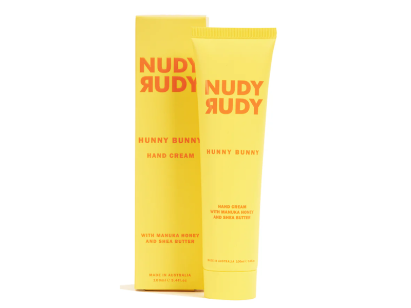 Nudy Rudy Hunny Bunny Hand Cream, Manuka Honey & Shea Butter, 3.41 fl oz/100 mL