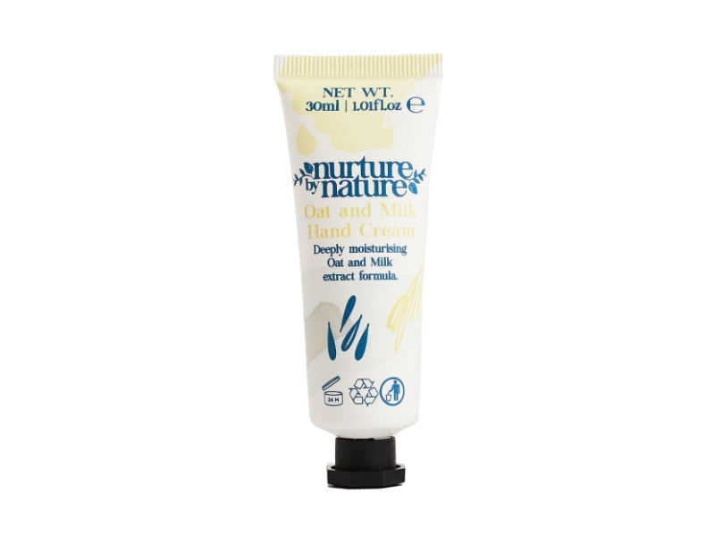 Nurture By Nature Hand Cream, Oat & Milk, 1.01 fl oz/30 mL