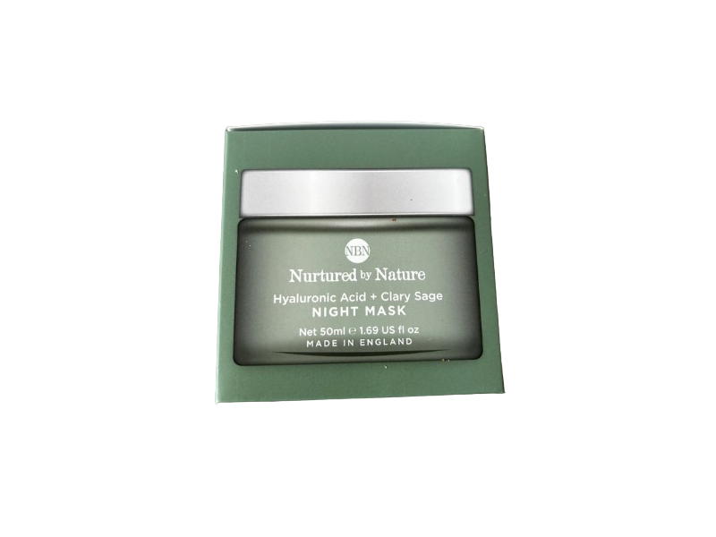 Nurtured By Nature Night Mask, Hyaluronic Acid + Clary Sage, 1.69 fl oz/50 mL