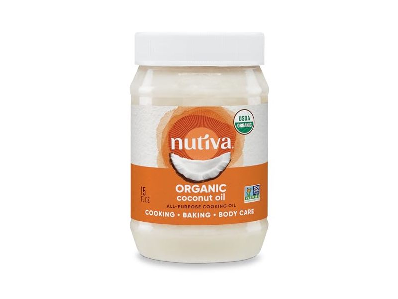 Nutiva Organic Coconut Oil, 15 fl oz/444 mL