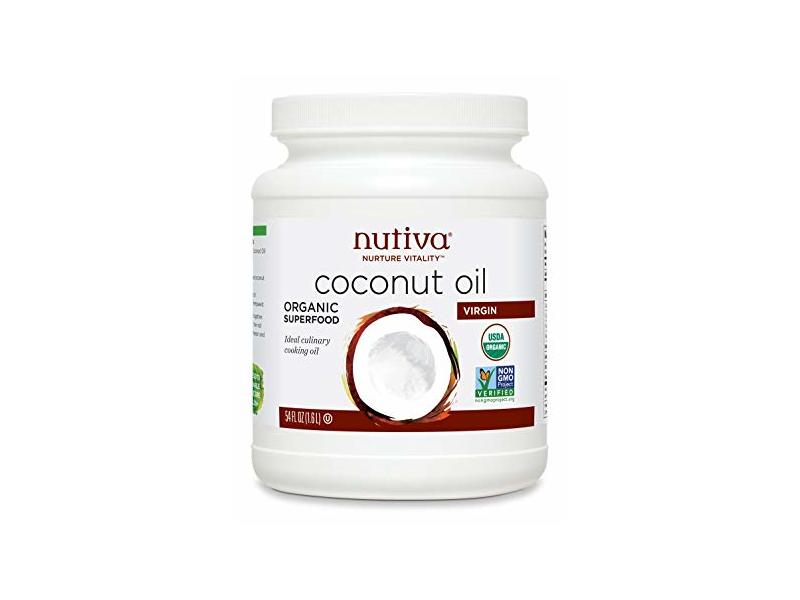 Nutiva Organic Cold-Pressed, Unrefined, Virgin Coconut Oil, 54 oz