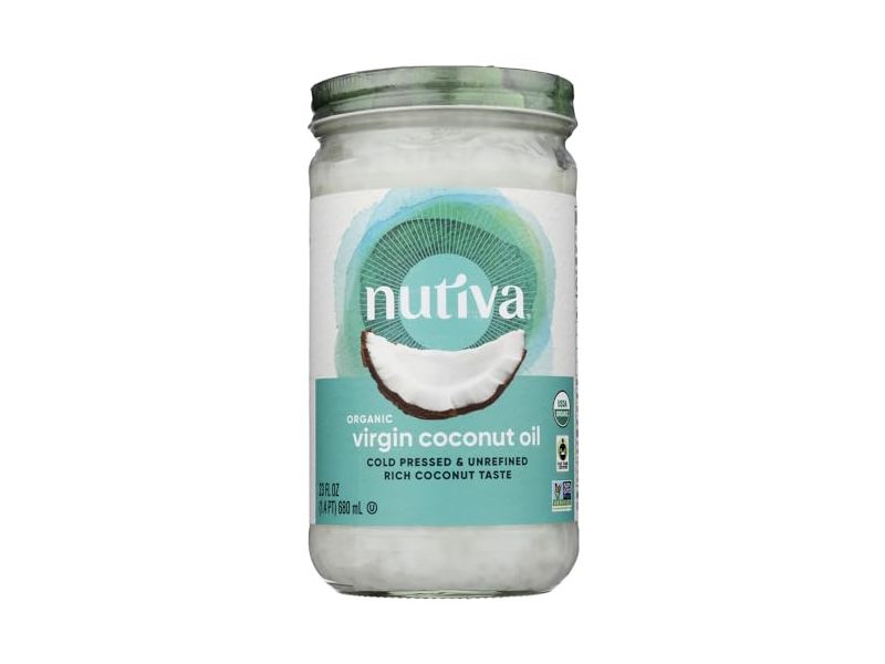 Nutiva Organic Virgin Coconut Oil, 23 fl oz/680 mL