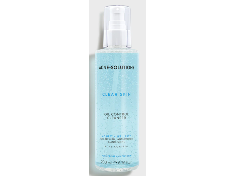 Nutriderma Acne Solutions Clear Skin Oil Control Cleanser, 6.76 fl oz/200 mL