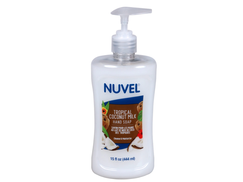 Nuvel Hand Soap, Tropical Coconut Milk, 15 fl oz/444mL