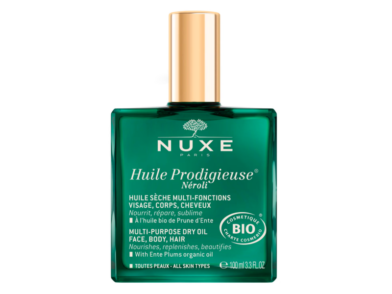 Nuxe Paris Huile Prodigieuse Neroli Multi-Purpose Dry Oil, 3.3 fl oz/100 mL