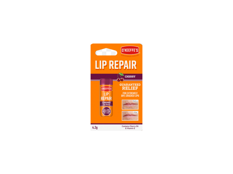 O'Keeffe's Lip Repair Lip Balm, Cherry, 4.2 g
