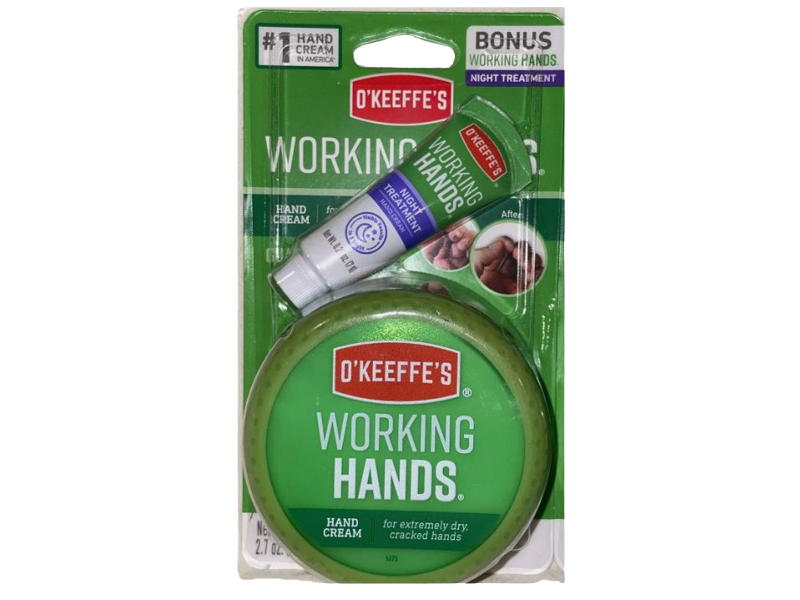 O'Keeffe's Working Hands Hand Cream + Night Treatment, 2.7 oz/76 g