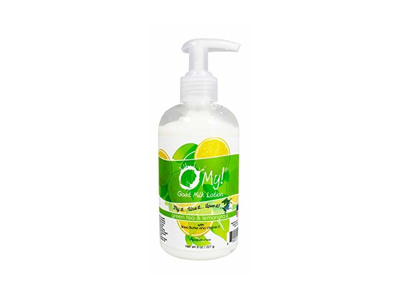 O My! Goat Milk Lotion, Green Tea & Lemongrass, 8 fl oz