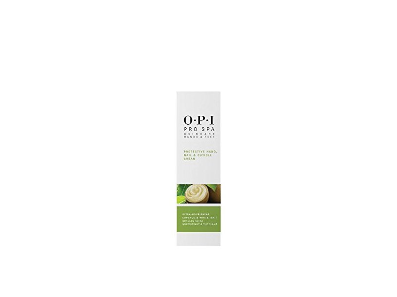 O.P.I Pro Spa Protective Hand+Nail & Cuticle Cream, Cupuacu & White Tea, 4 fl oz/118 mL