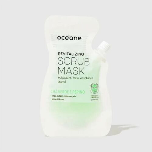 Revitalizing Scrub Mask - Máscara Facial Esfoliante Chá Verde E Pepino