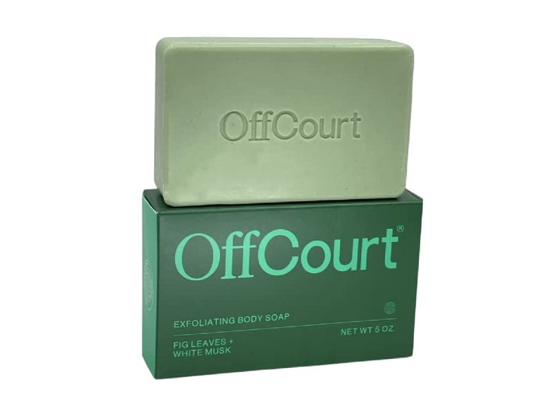 OffCourt Exfoliating Body Soap, Fig Leaves + White Musk, 5 oz