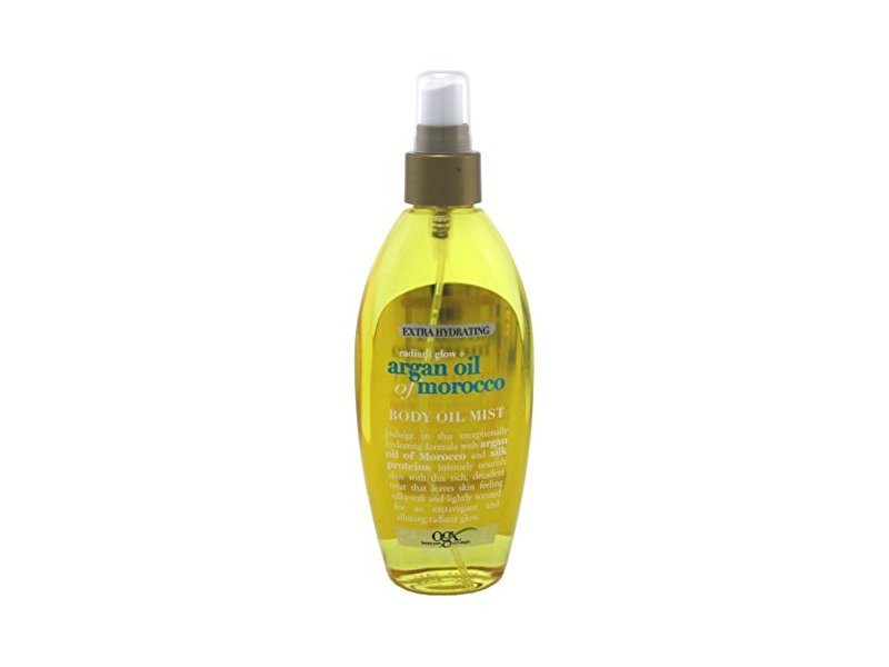 OGX Radiant Glow + Argan Extra Hydrating Body Oil Mist, 6.8 oz
