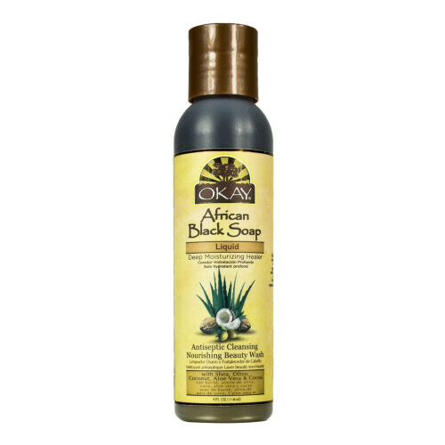 African Black Soap Liquid, Deep Moisturizing Healer, With Shea, Olive, Coconut, Aloe & Cocoa