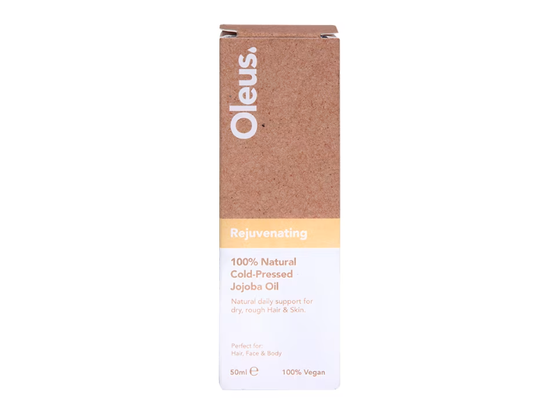 Oleus Rejuvenating 100% Natural Cold Pressed Jojoba Oil, 50 mL