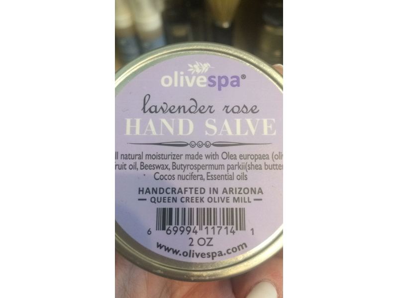 Olive Spa Hand Salve, Lavender Sore, 2 oz