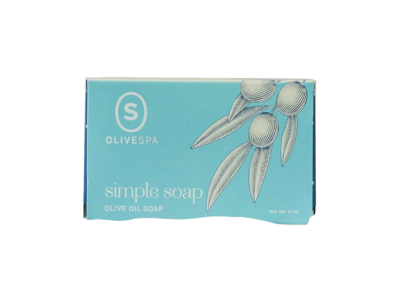 Olive Spa Simple Olive Oil Soap, Unscented, 4 oz