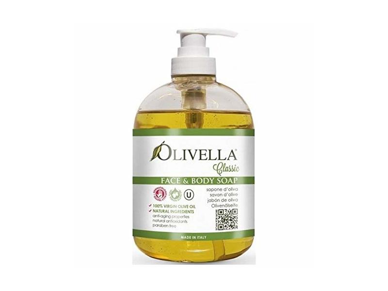 Olivella Face & Body Soap, Raw Fragrance Free, 16.9 fl oz/500 mL