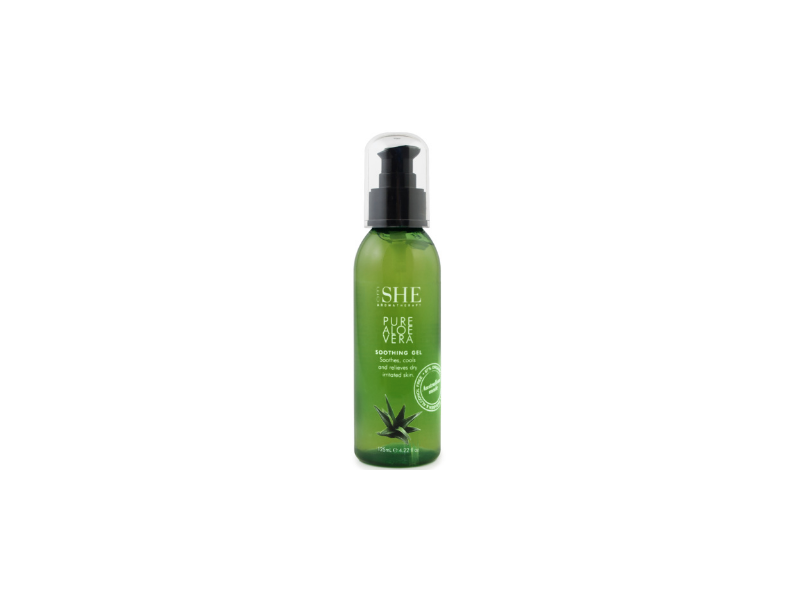 Om She Aromatherapy Pue Aloe Vera Soothing Gel, 4.22 fl oz/125 mL