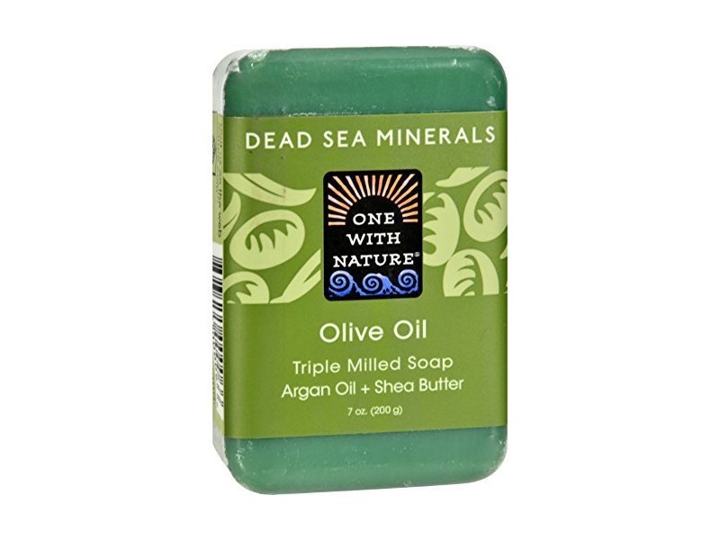 One With Nature Dead Sea Bar Soap Olive, 7 oz