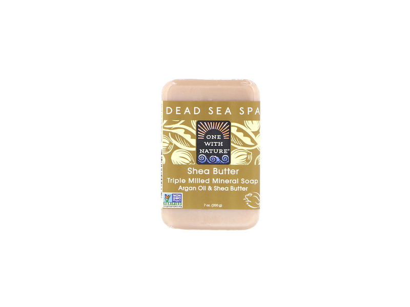 One With Nature Dead Sea Mineral Shea Butter Soap, 7 oz