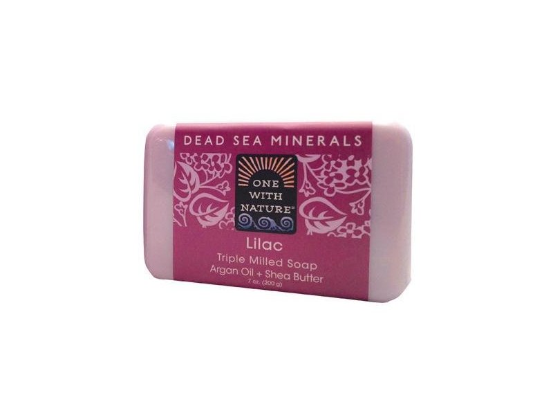 One With Nature Soap Bar Lilac, 7 oz
