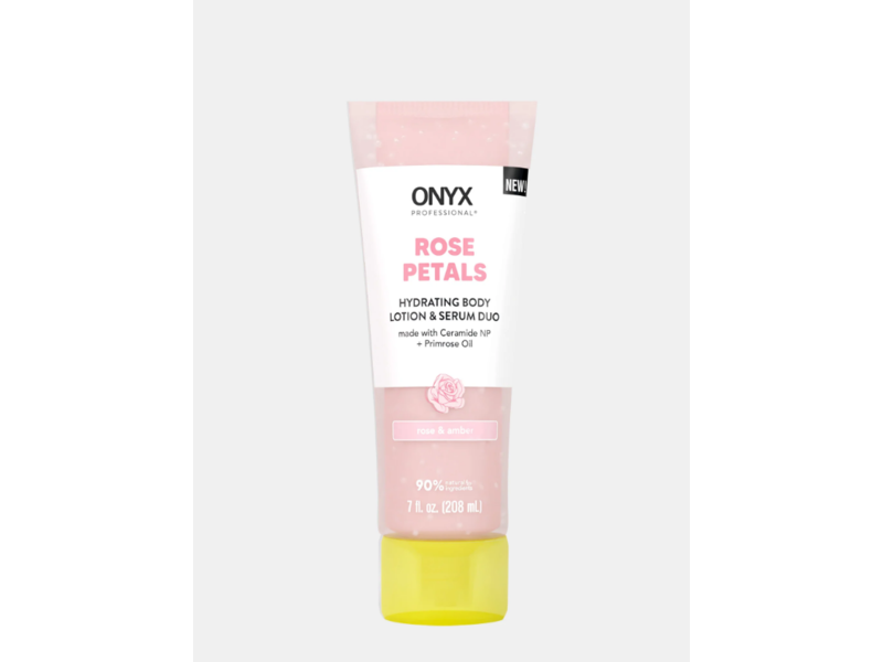 Onyx Professional Hydrating Body Lotion & Serum Duo, Rose Petals, 7 fl oz/208 mL