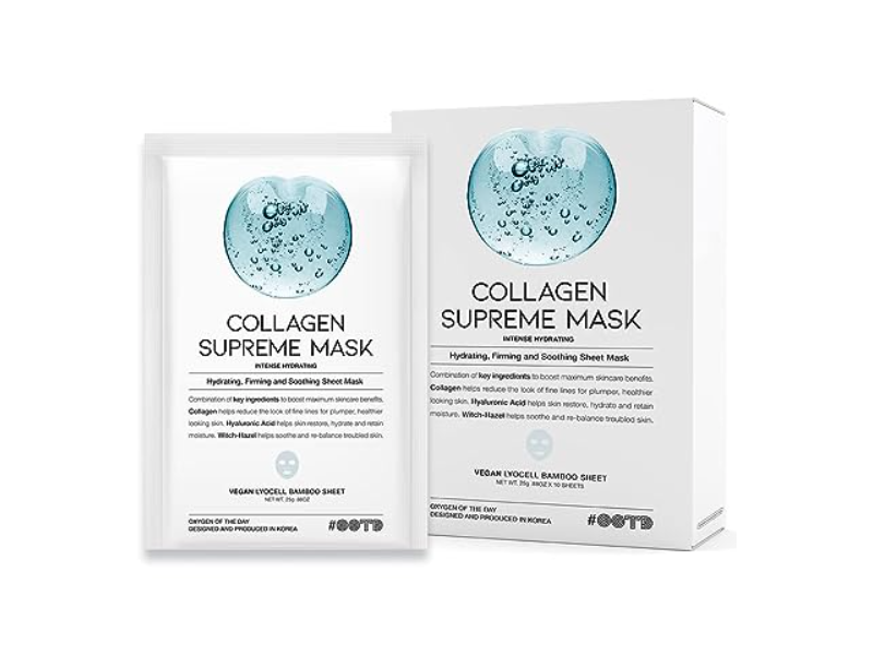 Ootd Collagen Supreme Sheet Mask, 0.88 oz/0.25 g, 10 Sheets