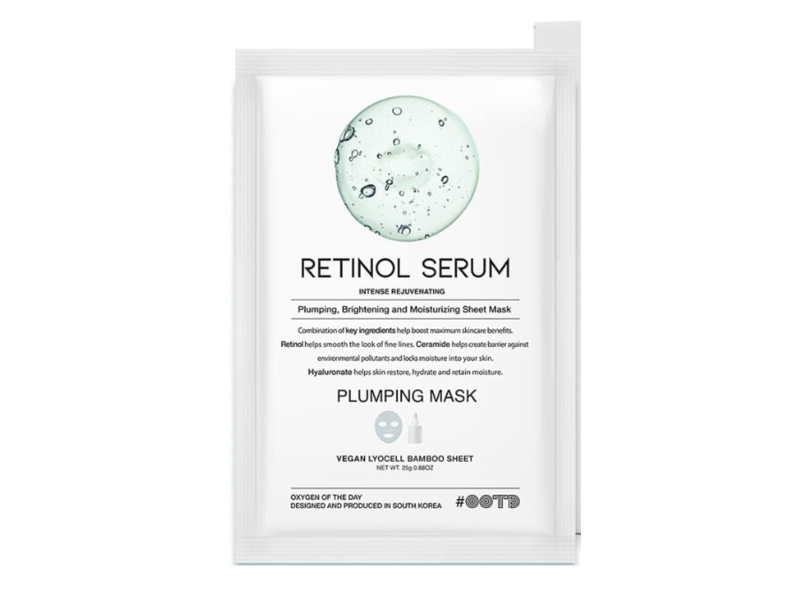 #OOTD Retinol Serum Plumping Mask, 0.88 oz/25 g, Pack Of 10