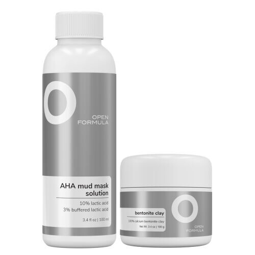 Bentonite Clay Mask (100% Bentonite Clay) + 13% AHA Solution