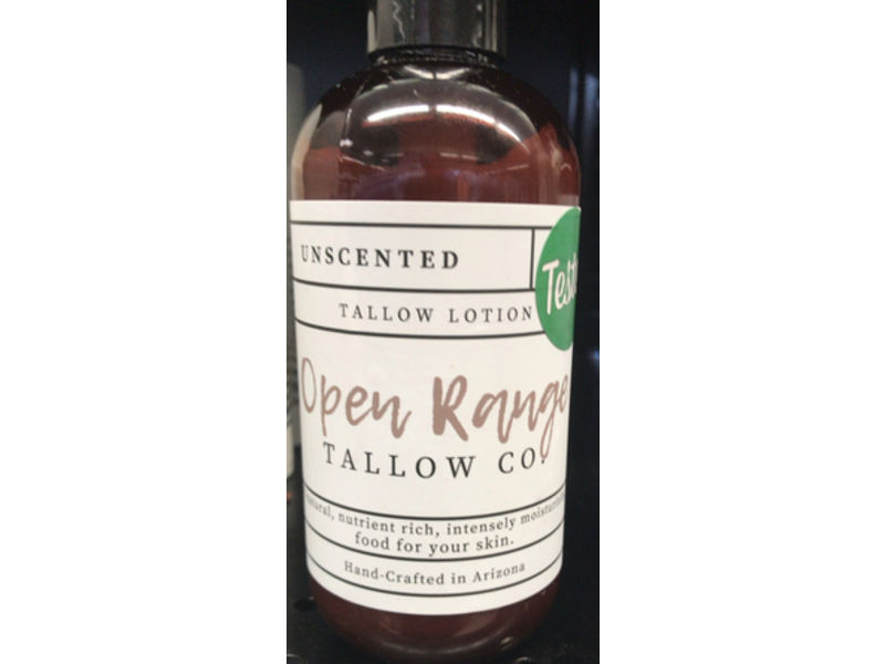 Open Range Tallow Co. Tallow Lotion, 8 fl oz