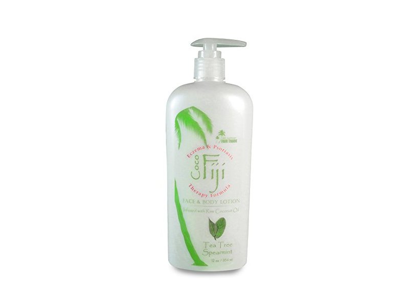 Organic Fiji Face & Body Lotion, Tea Tree Spearmint, 12 fl oz