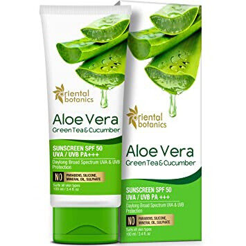 Aloe Vera, Green Tea & Cucumber Sunscreen SPF 50