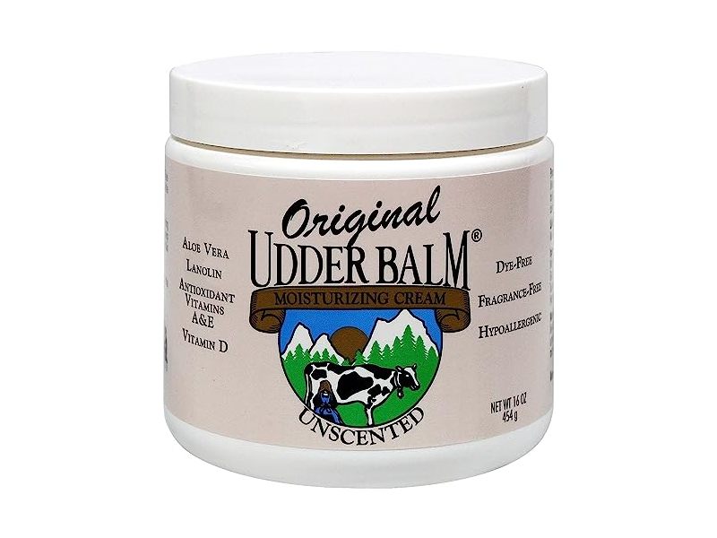 Original Udder Balm Moisturizing Cream, Unscented, 16 oz/454 g