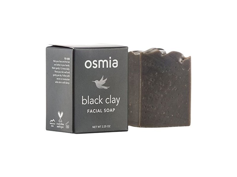 Osmia Organics Black Clay Facial Soap, 2.25 oz