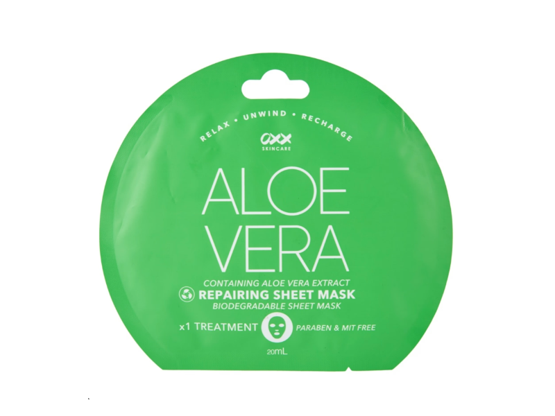 OXX Skincare Repairing Sheet Mask, Aloe Vera, 20 mL