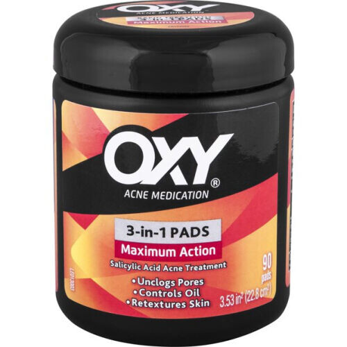 Maximum Action 3 In 1 Acne Treatment Pads