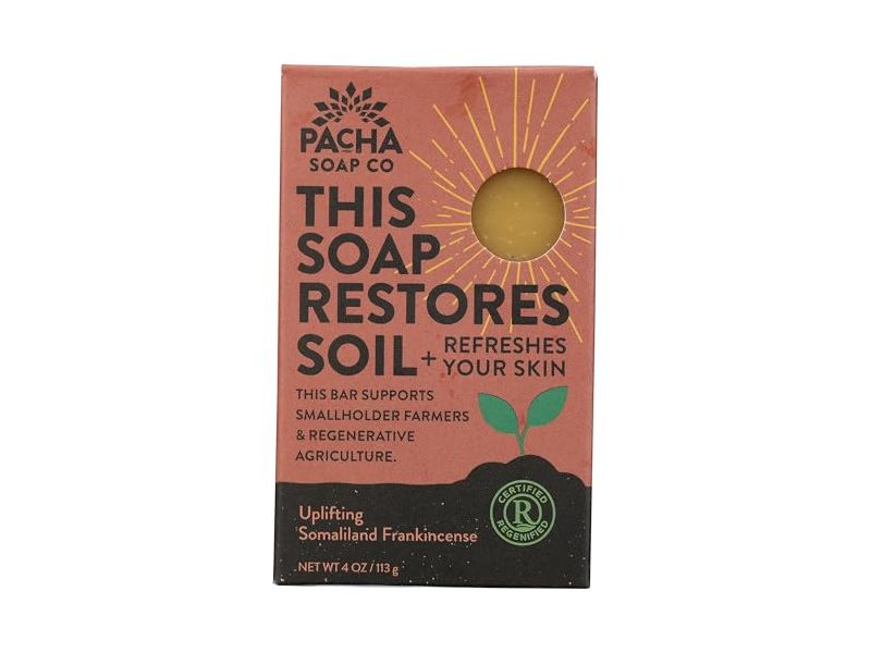 Pacha Soap Co Uplifting Somaliland Frankincense Bar Soap, 4 oz/113 g