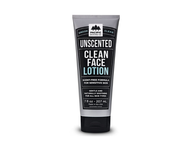 Pacific Shaving Company Clean Face Lotion, Unscented, 7 fl oz/207 mL