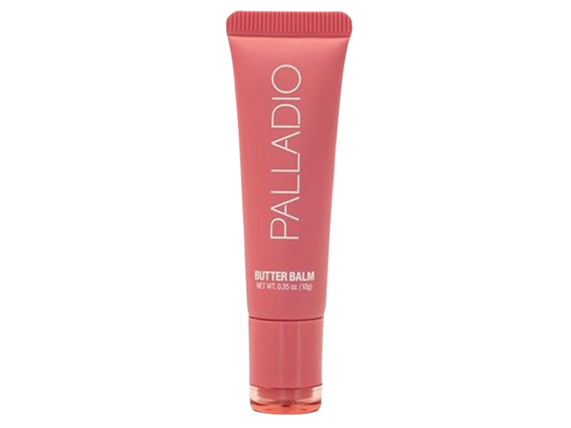 Palladio Butter Lip Balm, Shea Butter + Aloe & Peptides, Strawberry Shortcake, 0.35 oz/10 g
