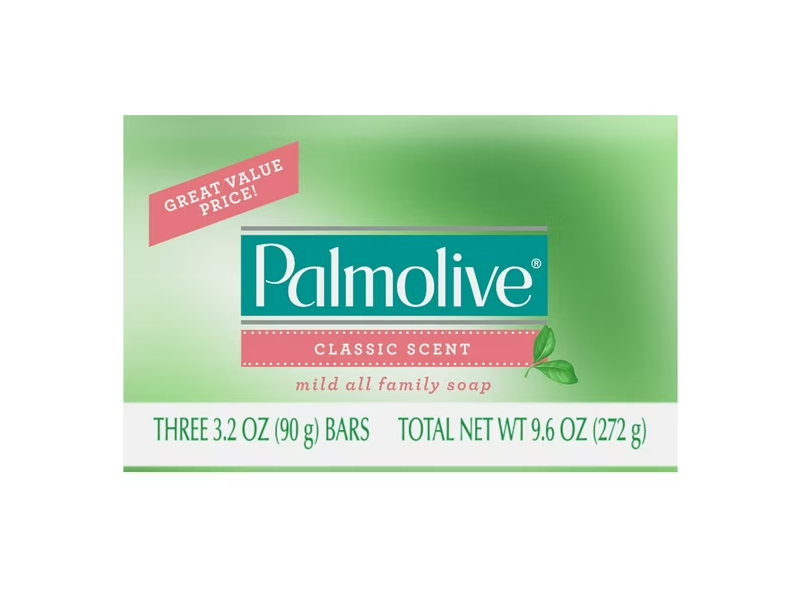 Palmolive Mild Soap Bars, Classic, 3.2 oz/90 g, Pack Of 24