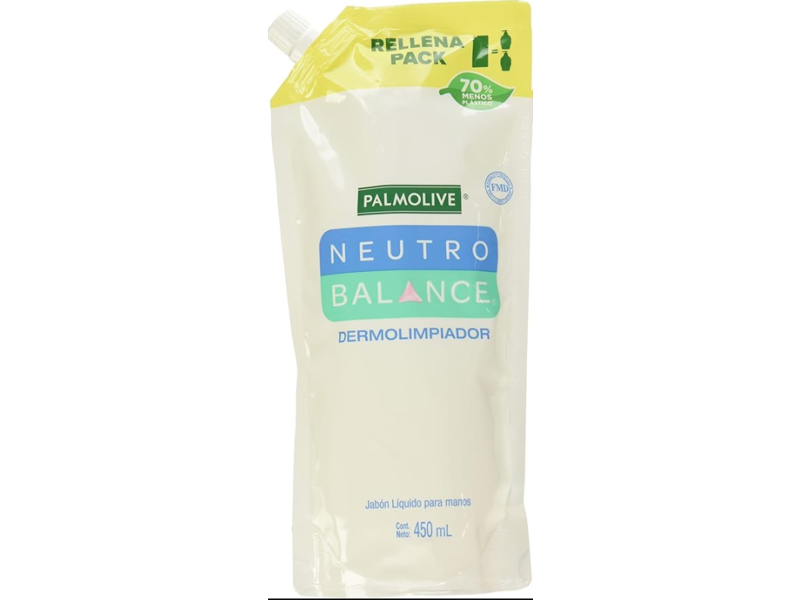 Palmolive Neutro Balance Dermo Cleanser Liquid Hand Soap Refill Pouch, 450 mL