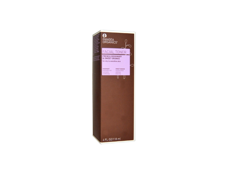 Pangea Organics Facial Toner, French Rosemary & Sweet Orange, 4 fl oz/118 mL