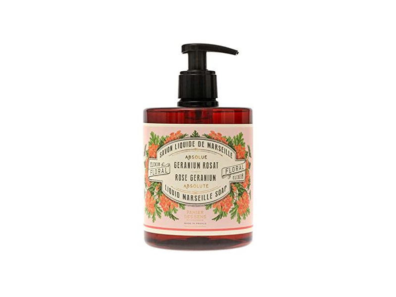 Panier des Sens Marseille Liquid Hand Soap, Rose Geranium 16.9 Fl.oz