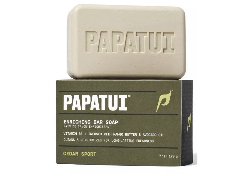 Papatui Enriching Bar Soap, Cedar Sport, 7 oz/198 g