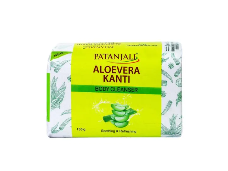 Patanjali Aloe Vera Kanti Body Cleanser, 150 g, Pack Of 4