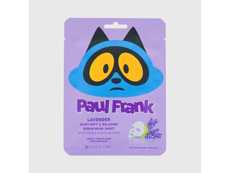 Paul Frank Lavender Silk Soft & Relaxing Serum Mask Sheet, 1 count