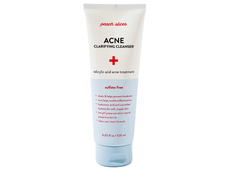 Peach & Lily Acne Clarifying Cleanser, Sulfate Free, 4.05 fl oz/120 ml
